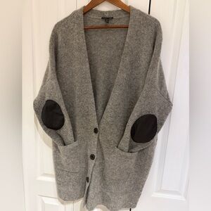 Eileen Fisher Grey Wool Cardigan